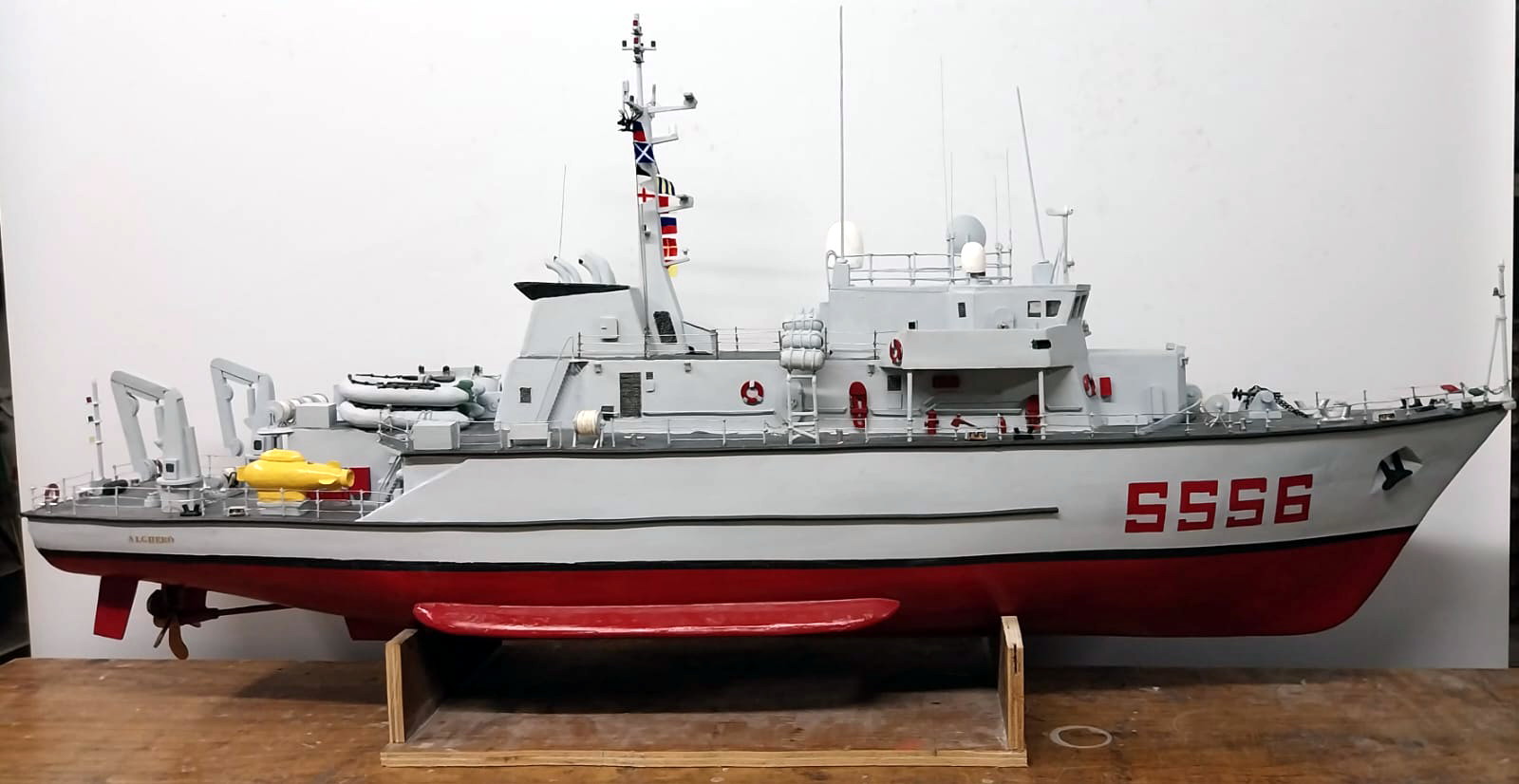 Nave Alghero. Una nuova creazione di Dario in veste di modellista navale